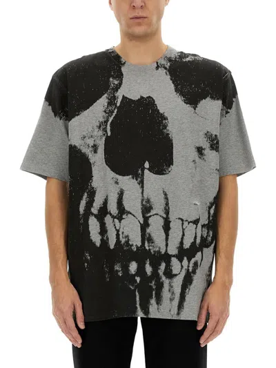 Alexander Mcqueen Skull Print T-shirt In Multi