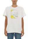 Alexander Mcqueen Men's Skull Print T Shirt In White