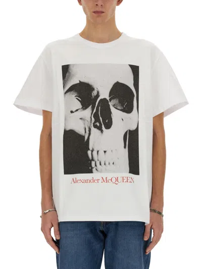 Alexander Mcqueen Alexander Mc Queen Skull Print T Shirt In White