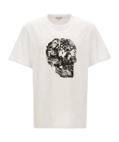 ALEXANDER MCQUEEN ALEXANDER MCQUEEN SKULL PRINTED CREWNECK T-SHIRT