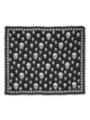 Alexander Mcqueen Foulard Style Skull Scarf 120 Cm X 104 Cm In Black