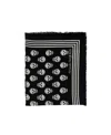 Alexander Mcqueen Alexander Mc Queen "skull Biker" Scarf In Black