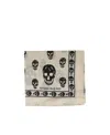 Alexander Mcqueen Skull-print Wool Scarf In Nude