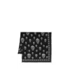 Alexander Mcqueen Skull-print Silk Scarf In Black