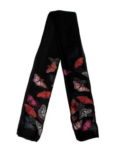 Pre-owned Alexander Mcqueen Skull Printed Scarf In Multi