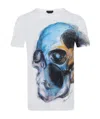 Alexander Mcqueen Skull Printed T-shirt In White