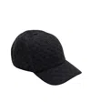 Alexander Mcqueen Black Skull Repeat Baseball Cap In Black