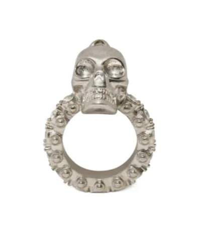 Alexander Mcqueen Skull Ring In Green