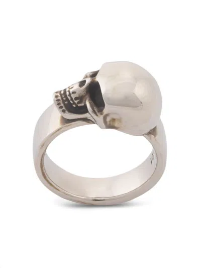 Alexander Mcqueen Skull Ring In Silver