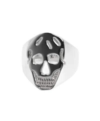Alexander Mcqueen Skull Ring In White