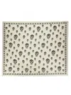 Alexander Mcqueen Skull Printed Frayed-edge Scarf In White