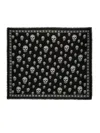 Alexander Mcqueen Foulard Style Skull Scarf 120 Cm X 104 Cm In Black
