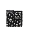 Alexander Mcqueen Silk Skull Scarf In Black