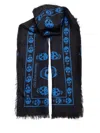 Alexander Mcqueen Skull Scarf In Nero