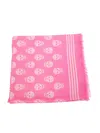 Alexander Mcqueen Skull Scarf In Pink