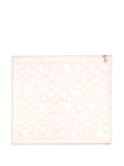 Alexander Mcqueen Classic Skull Scarf In Neutral