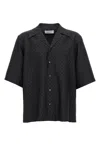 Alexander Mcqueen Viscose Shirt With Subtle Skull Pattern In Black
