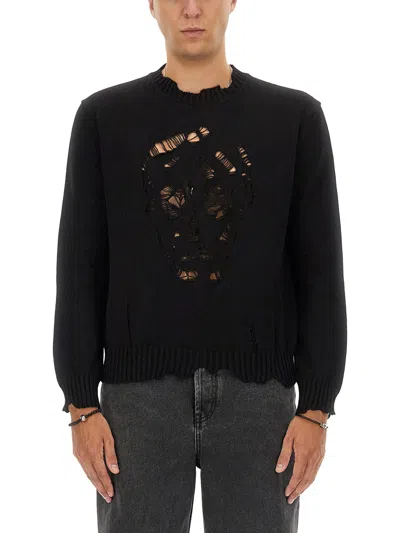 Alexander Mcqueen Men's Skull Shirt In Black