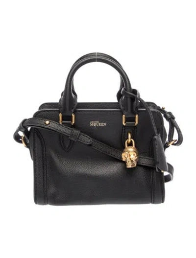 Pre-owned Alexander Mcqueen Skull Shoulder Bag In Black
