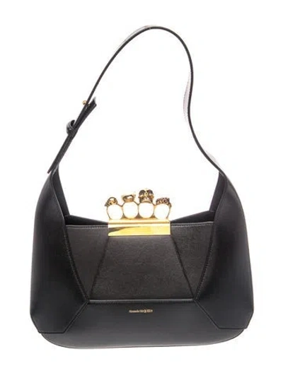 Pre-owned Alexander Mcqueen Skull Shoulder Bag In Black