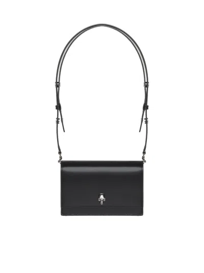 Alexander Mcqueen Skull Shoulder Bag In Black