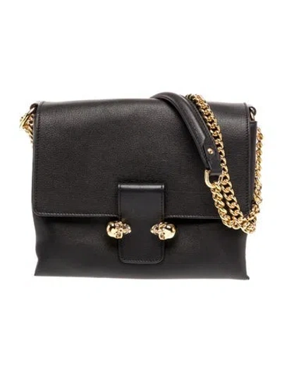 Pre-owned Alexander Mcqueen Skull Shoulder Bag In Blue