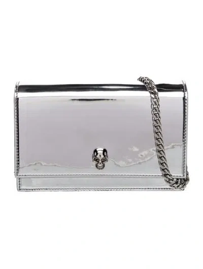 Pre-owned Alexander Mcqueen Skull Shoulder Bag In Gray