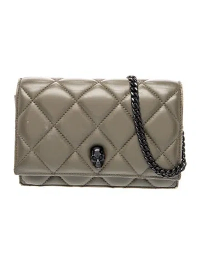 Pre-owned Alexander Mcqueen Skull Shoulder Bag In Gray