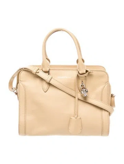 Pre-owned Alexander Mcqueen Skull Shoulder Bag In Neutrals