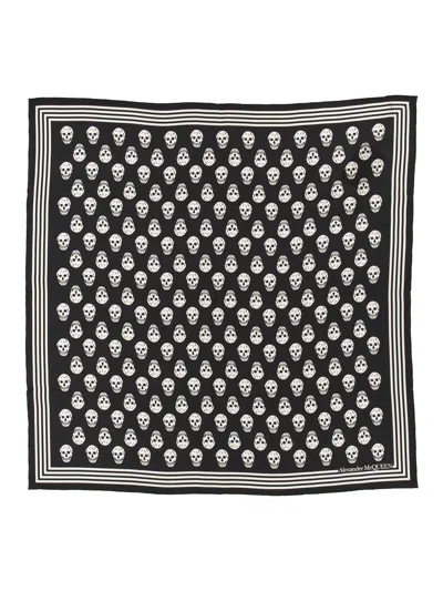 ALEXANDER MCQUEEN SKULL SILK FOULARD