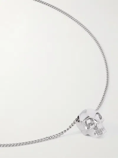 Alexander Mcqueen Skull Silver-tone Pendant Necklace