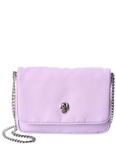 Alexander Mcqueen Skull Small Polyester Shoulder Bag In Pink