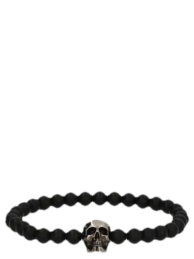 Alexander Mcqueen Mcqueen Skull Spheres Bracelet In Black