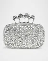 Alexander Mcqueen Skull Spider Four Ring Crystal Clutch Bag