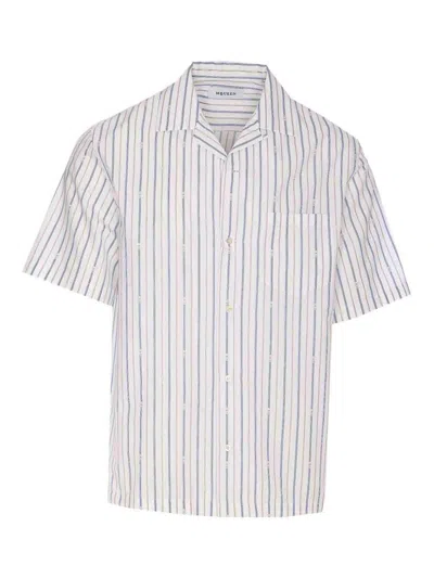 ALEXANDER MCQUEEN SKULL STRIPE MOTIF SHIRT