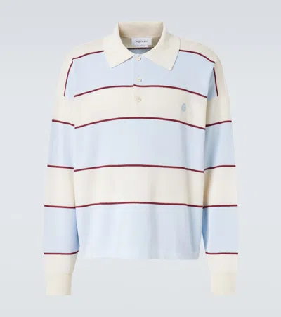 ALEXANDER MCQUEEN SKULL STRIPED POLO SHIRT