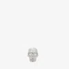 Alexander Mcqueen Skull Stud Earring In Palladium