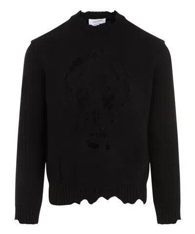 Alexander Mcqueen Skull Sweater In Black