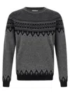 Alexander Mcqueen Mcqueen 'skull' Sweater In Gray
