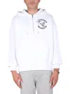Alexander Mcqueen Skull Sweatshirt In White