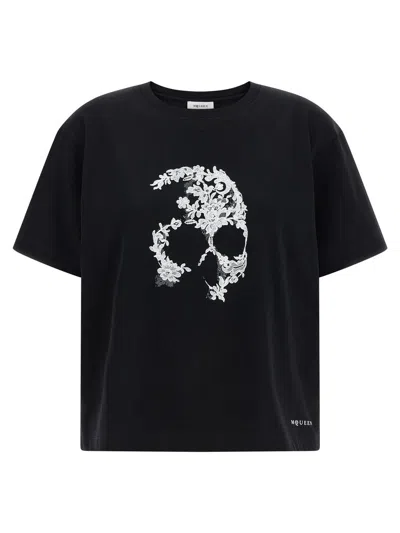 Alexander Mcqueen Skull T-shirt In Black