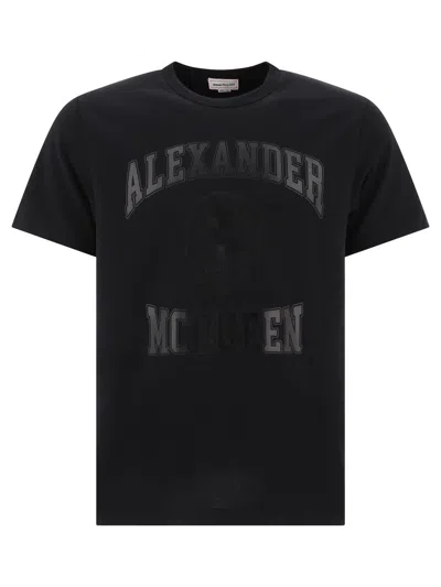ALEXANDER MCQUEEN CLASSIC BLACK SKULL T-SHIRT FOR MEN