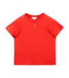 Alexander Mcqueen Red Embroidered Skull T-shirt In Burgundy