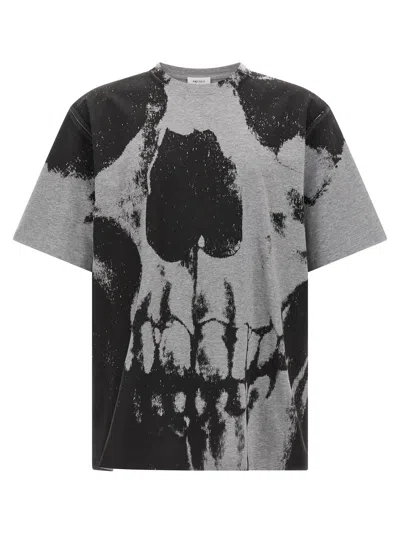 Alexander Mcqueen Mcqueen 'skull' T-shirt In Grey
