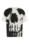 Alexander Mcqueen Skull Printed Cotton Jersey T-shirt In Multi