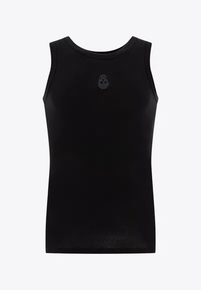 Alexander Mcqueen Skull Tank Top In Black