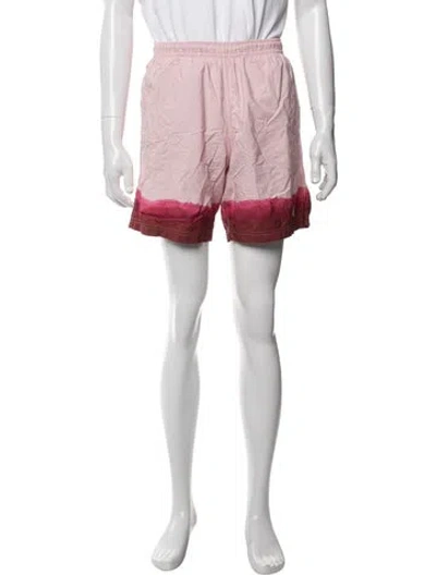 Pre-owned Alexander Mcqueen Skull Tie-dye Print Swim Trunks In Pink