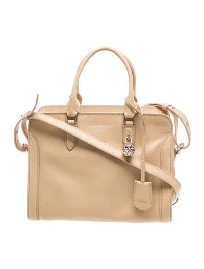 Pre-owned Alexander Mcqueen Skull Top Handle Bag In Neutral