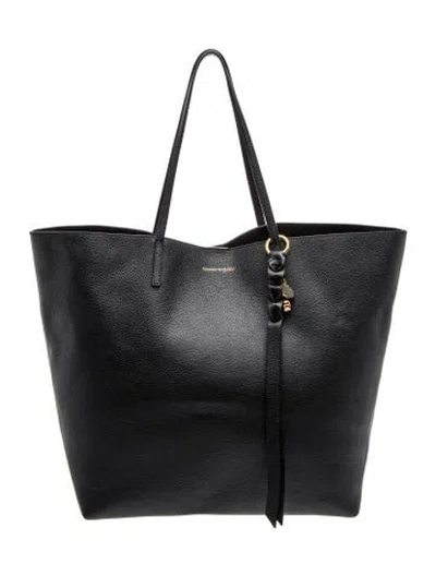 Pre-owned Alexander Mcqueen Skull Tote In Black