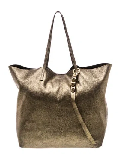 Pre-owned Alexander Mcqueen Skull Tote In Green